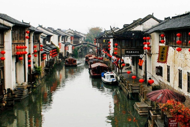 Suzhou: Jardines y Tongli o Ciudad del Agua de ZhouzhuangVisita básica sólo con guía y traslado, sin ticket de entrada ni almuerzo