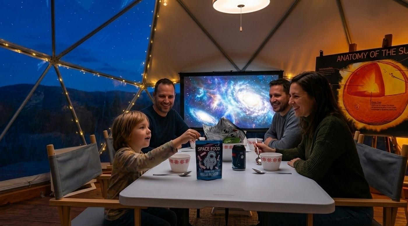 Balaton: Private Planetarium-Show & Weltraum-Lebensmittelverkostung