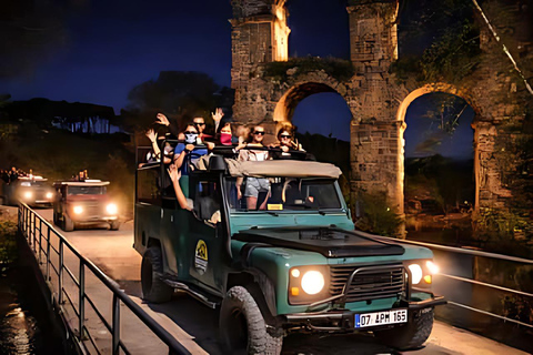 Side: Evening Jeep Safari in the Taurus Mountains w/ Dinner Evening Private Jeep Safari and Boat Tour