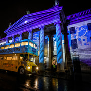 Dublin: Christmas Lights Festive Bus Tour with Afternoon Tea