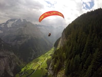 Mürren, Paragliding over Lauterbrunnen Cliffs and Waterfalls - Housity