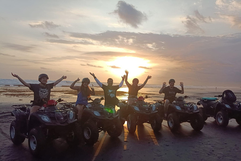 Bali: Beach Quad Bike Ride Experience with Lunch Atv Ride Tandem Beach No Transport