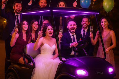 Gdansk:Private City Tour Golf Cart PartyBus Alcohol Included 2H Private City Tour with alcohol drinks on board