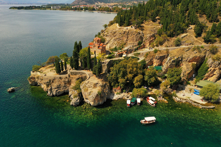 Ohrid: Lake Ohrid Full-Day Boat Tour with Swimming