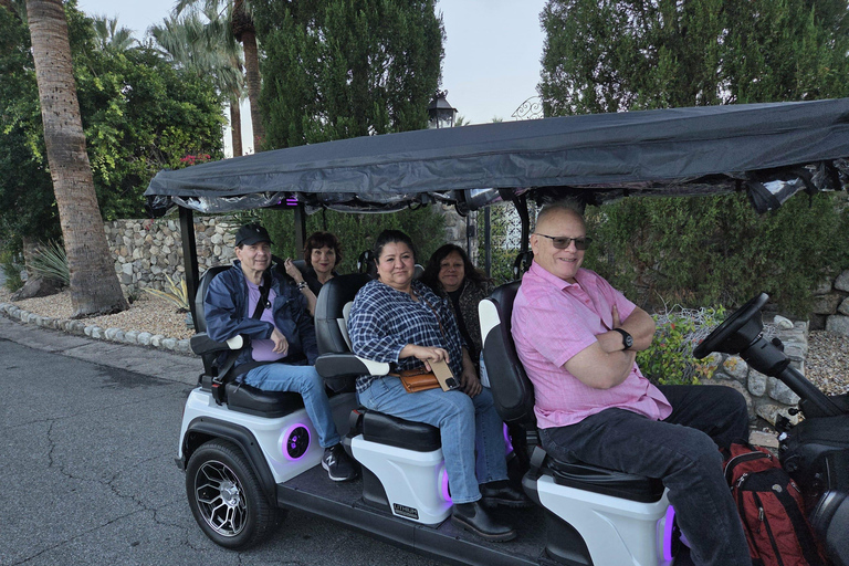 Palm Springs: Celebrity Homes Guided Electric Cart Tour Explore Palm Springs Celebrity Homes in Style