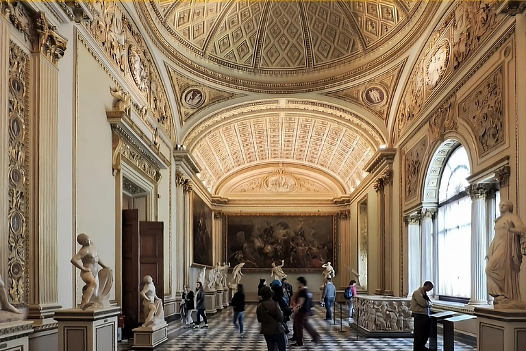 Florença: Galeria Uffizi: ingresso prioritário e tour em pequenos gruposExcursão Particular em Russo