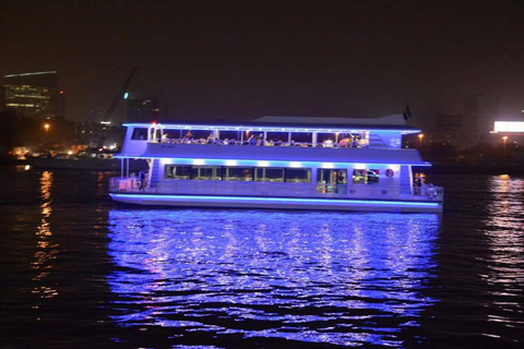 Cena en crucero de lujo en dhow por el puerto deportivo de Dubai (catamarán)