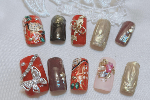 Yokohama: Japansk nagel- och hårstyling, sminkning, kimonouthyrningJapansk nagel