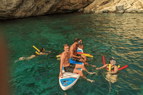 Comino: Crucero en barco a la Laguna Azul, la Laguna de Cristal y las Cuevas