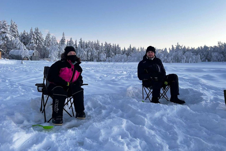 Ice Fishing Adventure in Levi with Salmon Soup