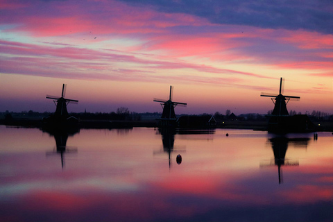 Z Amsterdamu: Wycieczka do Zaanse Schans, Hagi i Rotterdamu