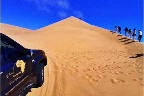 Walvisbay: Sandwich Harbour SUNSET Tour-Ende wunderschön