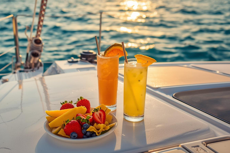 Rhodes: Private Wellness Catamaran Cruise with Snacks