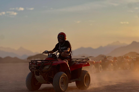 Hurghada: Quad Bike and Camel Ride with Dinner and Show pickup from hotels inside hurghada