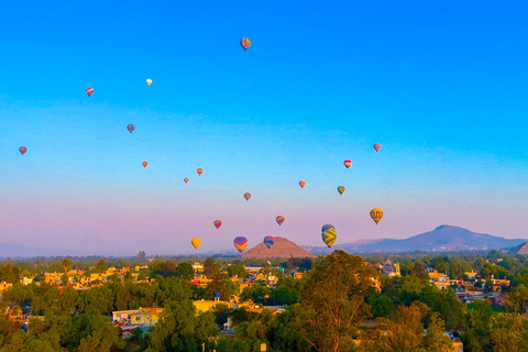Teotihuacan : Vol en montgolfière avec petit-déjeuner et transport