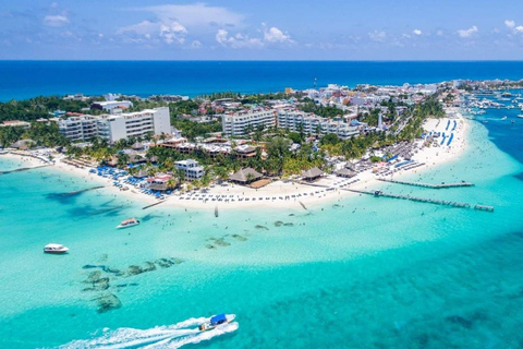 Cancun: Aventura em um barco festivo na Ilha Mujeres4h