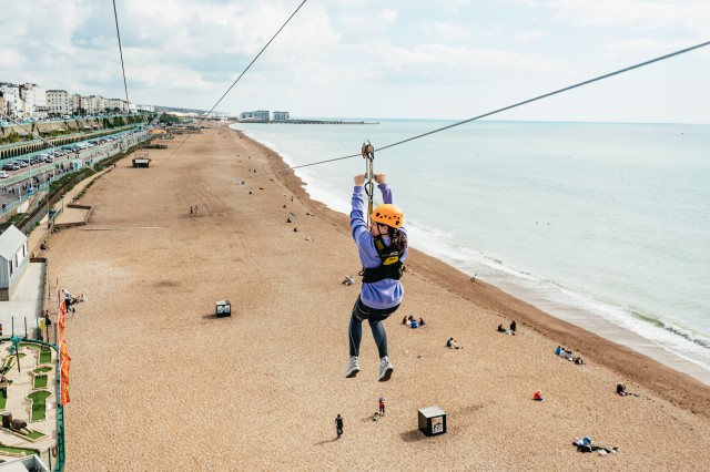 Visit Brighton Zip Wire Experience Ticket in Seven Sisters
