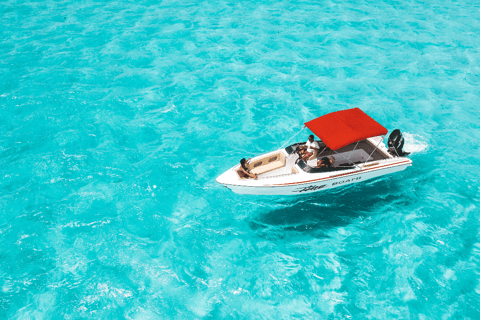 Maurice: bateau à moteur privé ou catamaran vers l'île aux CerfsHors-bord privé vers l'île aux Cerfs