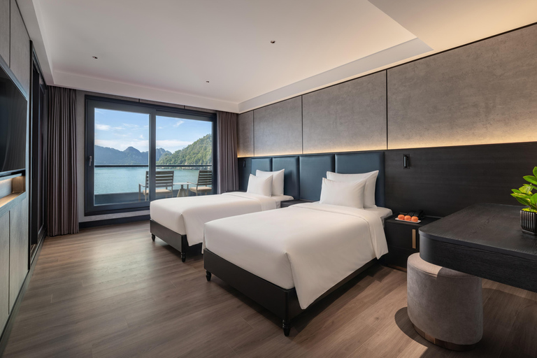 Ha Long 3D2N Or 2D1N By A Luxury Cruise & Bathtub & Balcony Private Car Transfer & Private Guide & Shared Cruise in 3D2N
