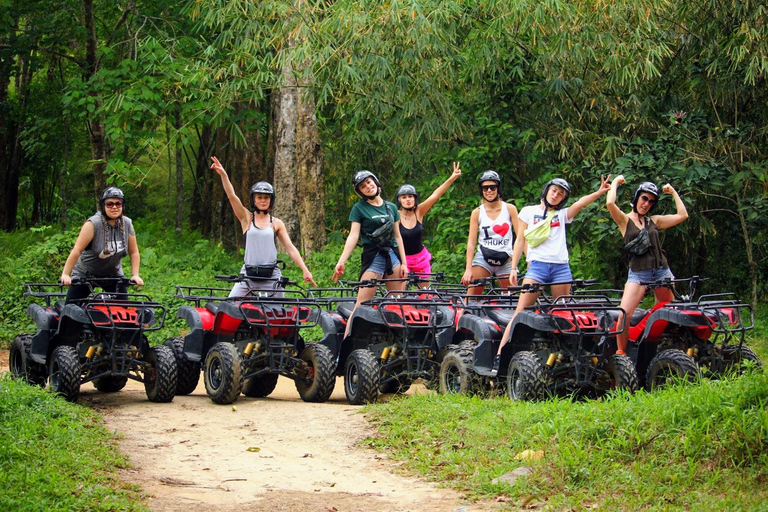 Tour della città di Phuket con avventura in ATV e alimentazione di elefantiServizio di prelievo in hotel a Patong, Karon o Kata Beach