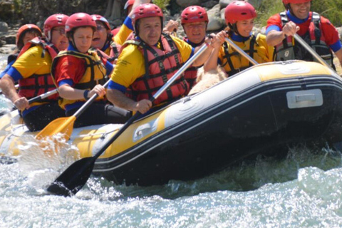 From Durrës Golem: Vjosa Rafting & Benja Thermal Baths Tour