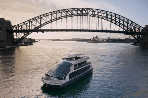 Porto de Sydney: Cruzeiro com jantar em barco de vidro