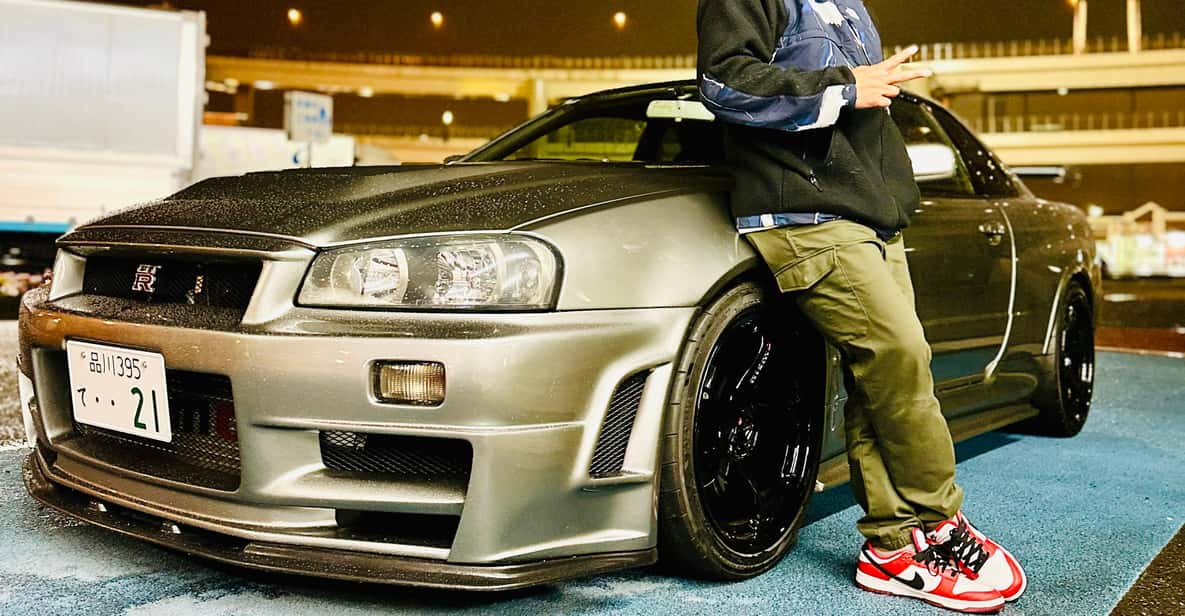 東京: プライベート R34 GTR ツアー、大黒カー ミーティング、JDM シーン | GetYourGuide