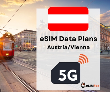 Wenen : eSIM Internet Data Plan Oostenrijk hoge snelheid 4G/5G
