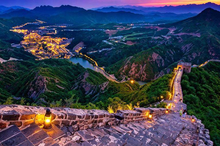 Beijing: Great Wall & Gubei Water Town Day to Night Tour Private Group Gubei Water Town & Simatai Great Wall Day Trip