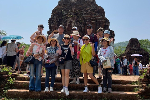 Heldagsutflykt till Marmorbergen, Lady Buddha och My Son HolylandUpphämtning i Hoi An