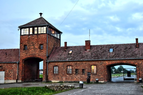 De Cracóvia: Auschwitz-Birkenau - Tour guiado e opções de serviço de buscaTour em alemão com serviço de busca no hotel