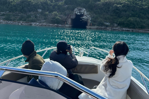 Kotor: excursion en hors-bord vers la grotte bleue et Notre-Dame des Rochers