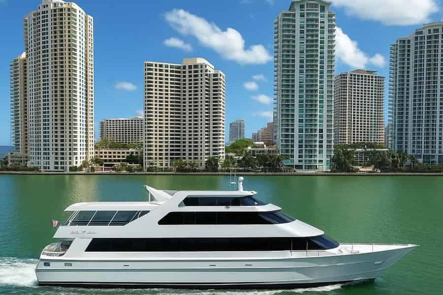 Miami Skyline: Millionärshäuser, Sightseeing-Bootsfahrt + Cash Bar. Foto: GetYourGuide Miami Skyline: Millionärshäuser, Sightseeing-Bootsfahrt + Cash Bar. Foto: GetYourGuide