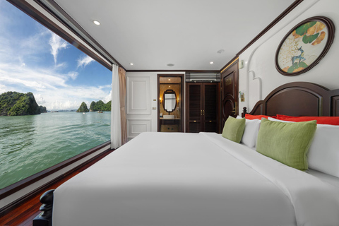 Hanoi: 2-Day Halong & Bai Tu Long Bay 5-Star Cruise, Balcony Halong: 2-Day Halong& Bai Tu Long 5-Star Cruise with balcony