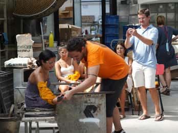 Murano: Omvisning i glassfabrikken