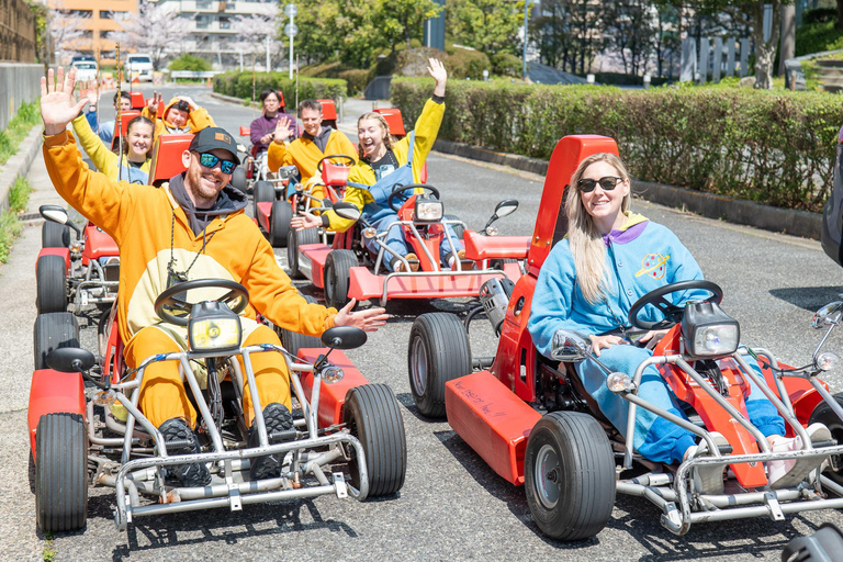 Passeio de kart em Shibuya com traje engraçado