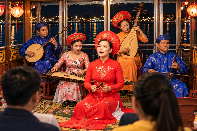 Hue Perfume River Boat: Traditional Folk Music & Lantern