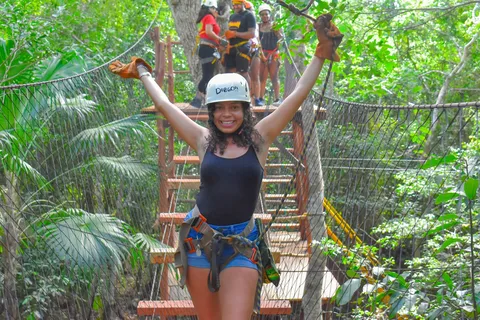 Cancun: Snorkeling, ATV, Zip-line e tour in motoscafo dei Cenote