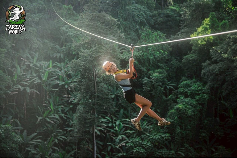 Chiang Mai: Jungle Zipline and White Water Rafting Tour