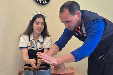 Marrakech: Moroccan Pottery & Wheel Turning Workshop w/ Tea