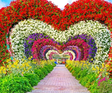 Dubaï : Billets pour le Jardin des Miracles avec transfert aller-retour