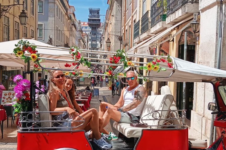 Lisbon: Private Tuk-Tuk Tour with Local Guide & Viewpoints Lisbon Highlights: Old Town & Belém Private + Pickup .