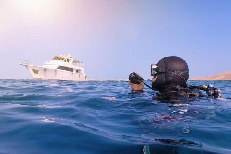 Sharm: Excursión en barco de buceo a Ras Mohamed con traslados privadosExcursión en barco con dos inmersiones de iniciación y traslados privados