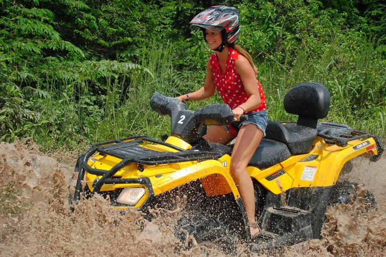 Gemeinsame Fahrt mit dem Atv, Zipline und Schwimmen in der Cenote