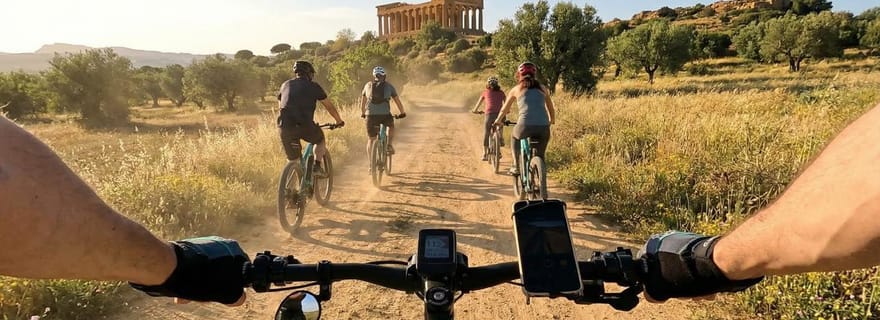 Agrigente : Vallée des Temples et centre historique en vélo électrique & expérience gastronomique