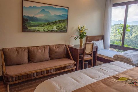 河内：2天-浦隆-徒步旅行、度假村和阳台房河内：2 天 Pu Luong 徒步、度假村和阳台房