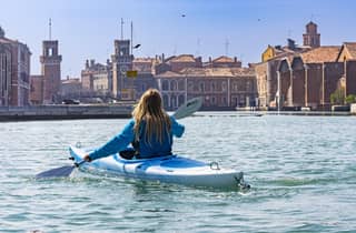 Venedig Kajaktour für Anfänger im mittelalterlichen Arsenal