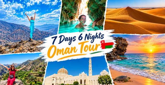 7-Day Oman Tour with Dimaniyat, Wadis, Desert & Mountain