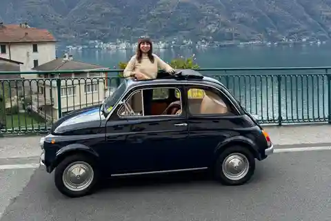 Lago de Como: Aluguer de automóveis clássicos Fiat 500 4h/8h/24h + Entrega