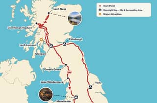 Ab London: 7-Tages-Rundtour durch England und Schottland